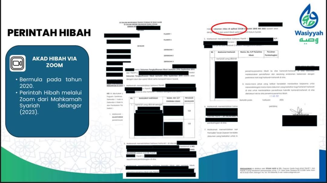 Perintah Hibah Via Zoom Selangor